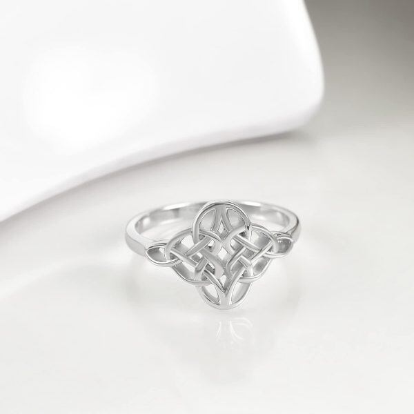 925 Sterling Silver Celtic Knot Ring-1