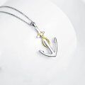 wholesale 925 Sterling Silver Infinity Love Nautical Anchor Pendant Necklace for Women Men  36 Chain Length-0-3