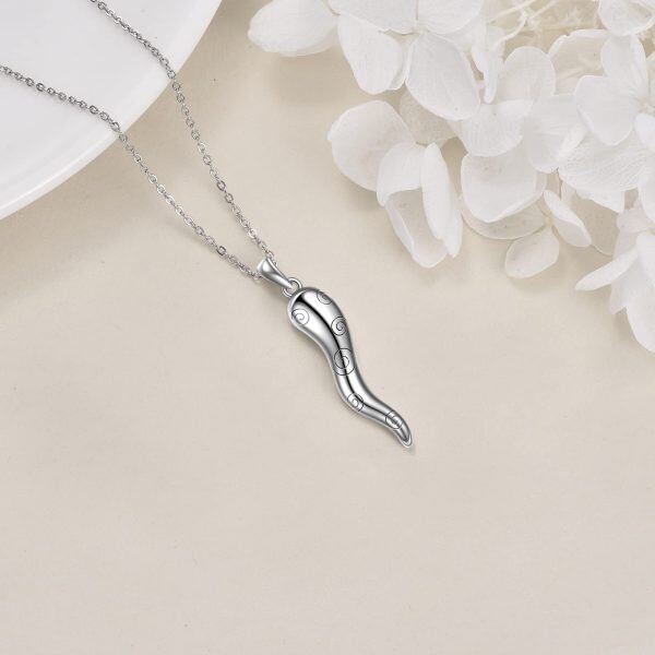 Sterling Silver Protection Amulet Pendant Necklace -3