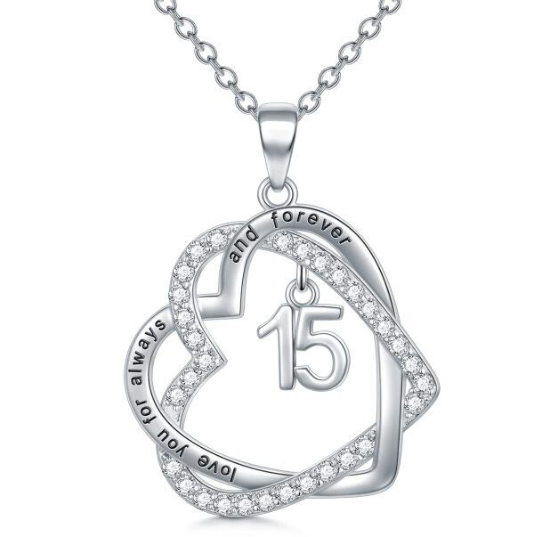 Sterling Silver Birthday Gifts Pendant Necklace-0