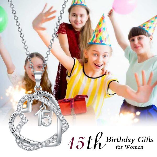 Sterling Silver Birthday Gifts Pendant Necklace-1