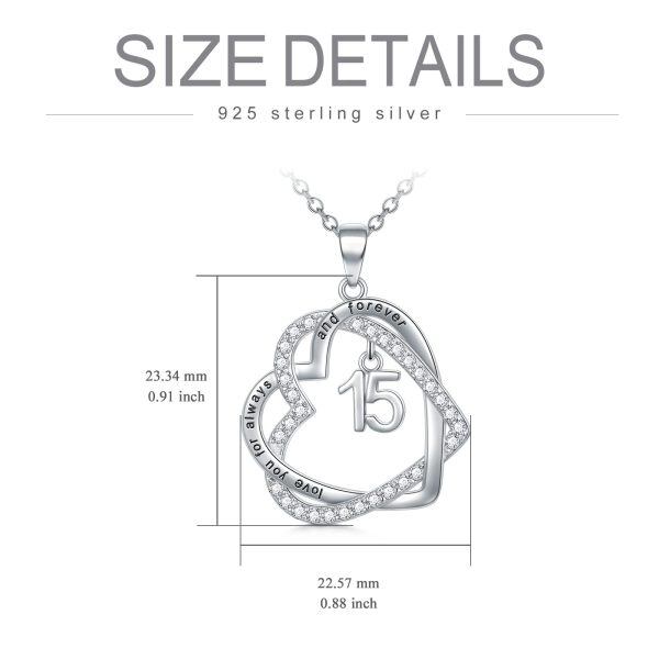 Sterling Silver Birthday Gifts Pendant Necklace-2