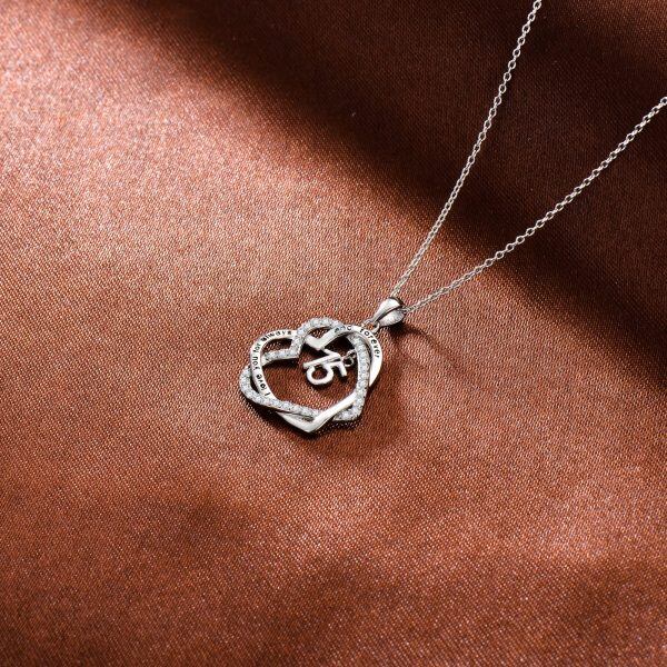 Sterling Silver Birthday Gifts Pendant Necklace-4