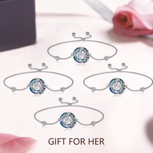 Sterling Silver Birthday Bracelets-1