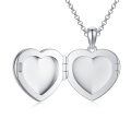 wholesale 925 Sterling Silver Heart Photo Locket Pendant Necklace with Skull Design for Women-0-5