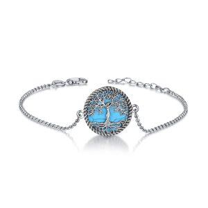 Sterling Silver Tree Of Life Bracelet-0