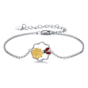 Sterling Silver Ladybug Bracelets-0