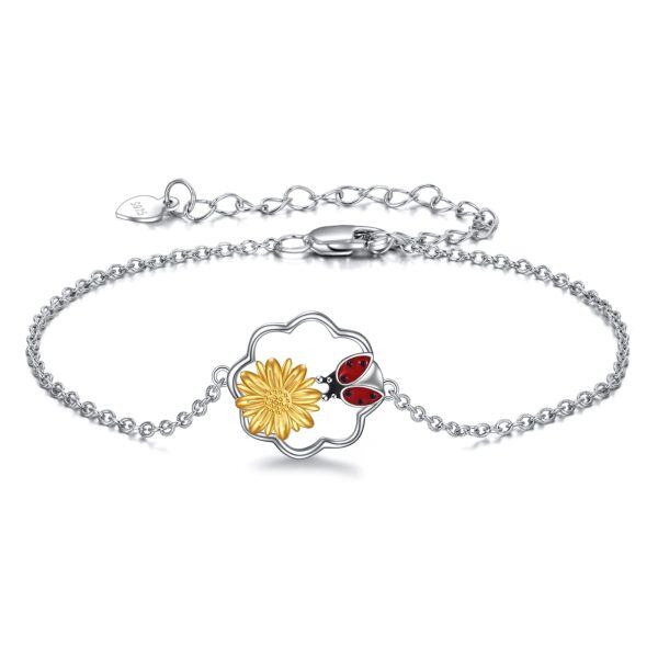 Sterling Silver Ladybug Bracelets-0