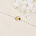 wholesale 925 Sterling Silver Ladybug Charm Bracelet with Sunflower Pendant for Women-0-2