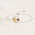 wholesale 925 Sterling Silver Ladybug Charm Bracelet with Sunflower Pendant for Women-0-3