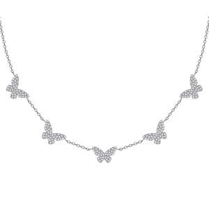 Sterling Silver Butterfly Necklace -0