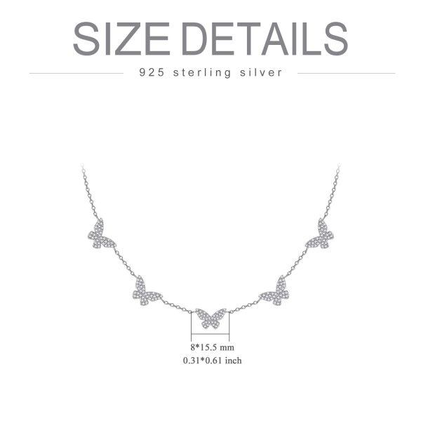 Sterling Silver Butterfly Necklace -5