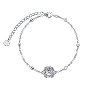 Sterling Silver Moissanite Bracelets-0