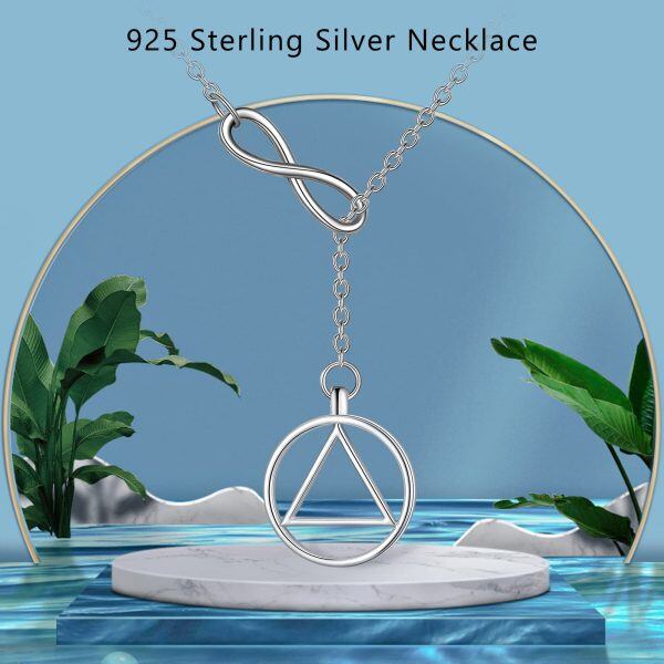 Sterling Silver Sobriety Necklace-3