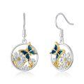 wholesale Sterling Sliver Butterfly Dangle  Drop Earring-0-0