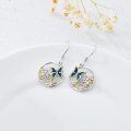 wholesale Sterling Sliver Butterfly Dangle  Drop Earring-0-3