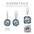 wholesale 925 Sterling Silver Blue Crystal Dragon Dangle Earrings for Women-0-3