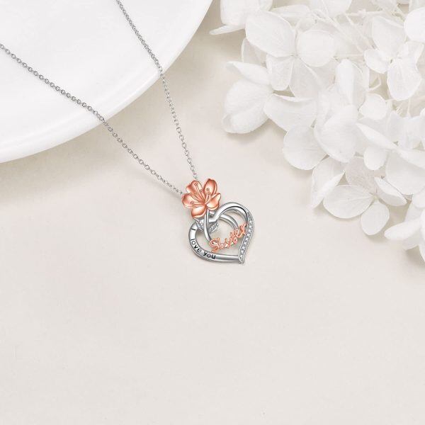 Sterling Silver Sister Necklace-4