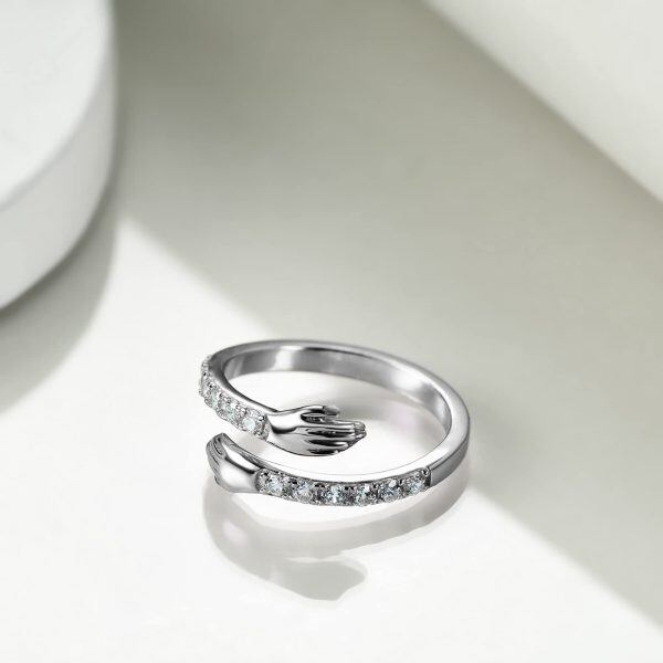 Sterling Silver Hug Rings-4