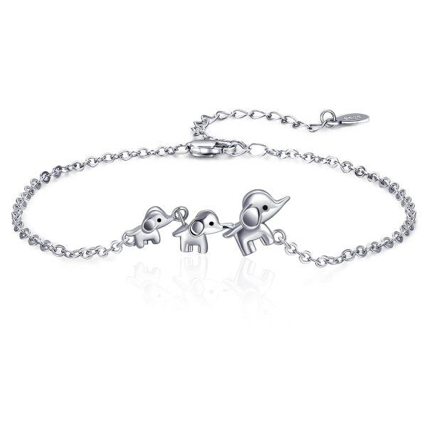 Sterling Silver Elephant Bracelets-0