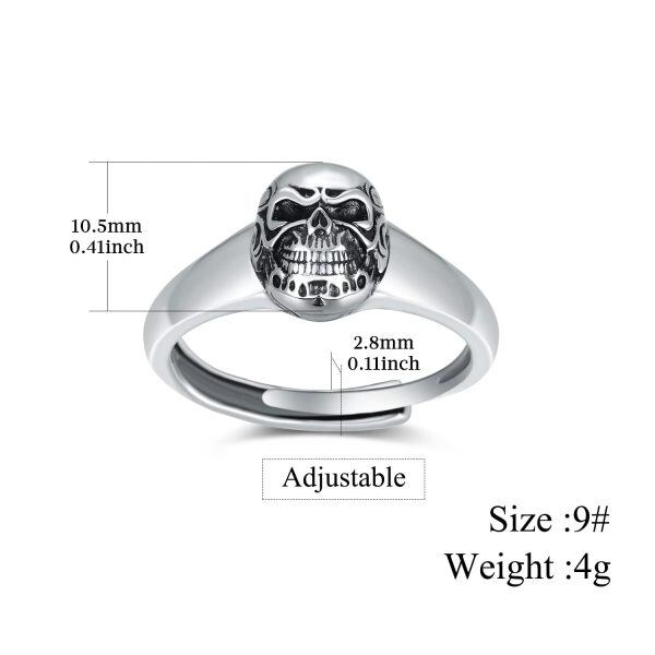 Sterling Silver Cool Opening Adjustable Rings -1