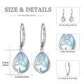 wholesale 925 Sterling Silver Celtic Moonstone Drop Earrings for Women - Elegant  Set-0-4