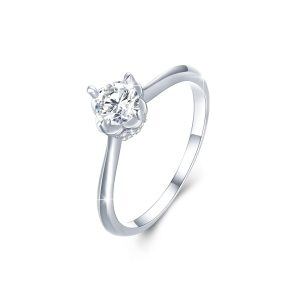 Sterling Silver Classic Proposal Statement Ring-0