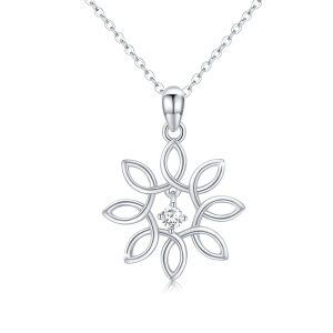 Sterling Silver Celtic Necklace -0