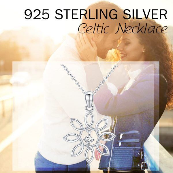 Sterling Silver Celtic Necklace -4