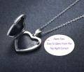 wholesale 925 Sterling Silver Heart Locket Necklace Personalized Jewelry for Women Men-0-4