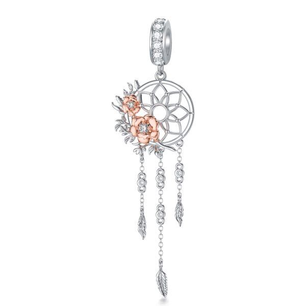 Sterling Silver Dream Catcher Charms-0