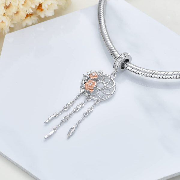 Sterling Silver Dream Catcher Charms-1