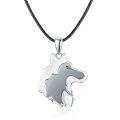 wholesale Wholesale 925 Sterling Silver Wolf Pendant Necklace for Men -0-0