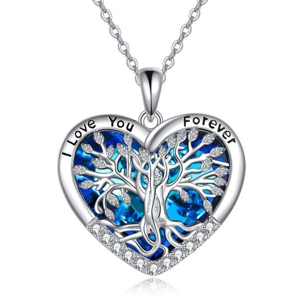 Sterling Silver Tree Of Life Necklace-0