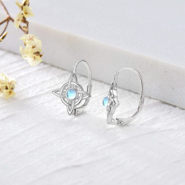 Sterling Silver Celtic Knot Earrings-3