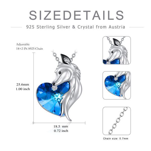 Sterling Silver Fox Necklace-3