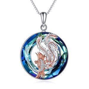 Sterling Silver Phoenix Necklace-0