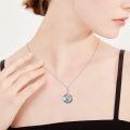 wholesale 925 Sterling Silver Wolf Moonstone Pendant Necklace for Women - Wholesale Jewelry-0-3