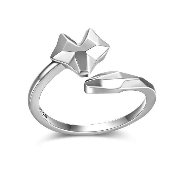 Sterling Silver Fox Rings -0