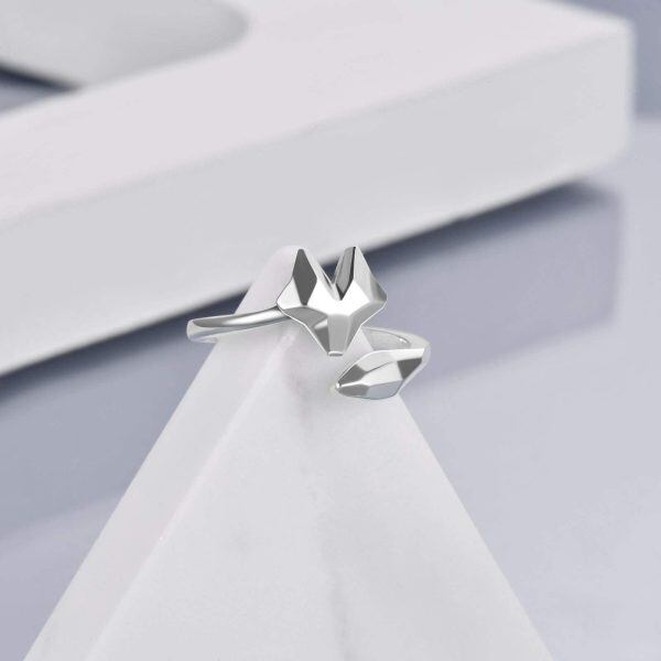 Sterling Silver Fox Rings -2