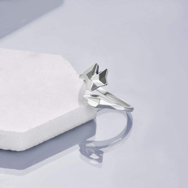 Sterling Silver Fox Rings -3