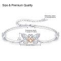wholesale Wholesale 925 Sterling Silver Butterfly Charms Bracelets for Women -0-1