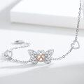 wholesale Wholesale 925 Sterling Silver Butterfly Charms Bracelets for Women -0-2