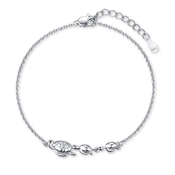 Sterling Silver Turtle Bracelet -0