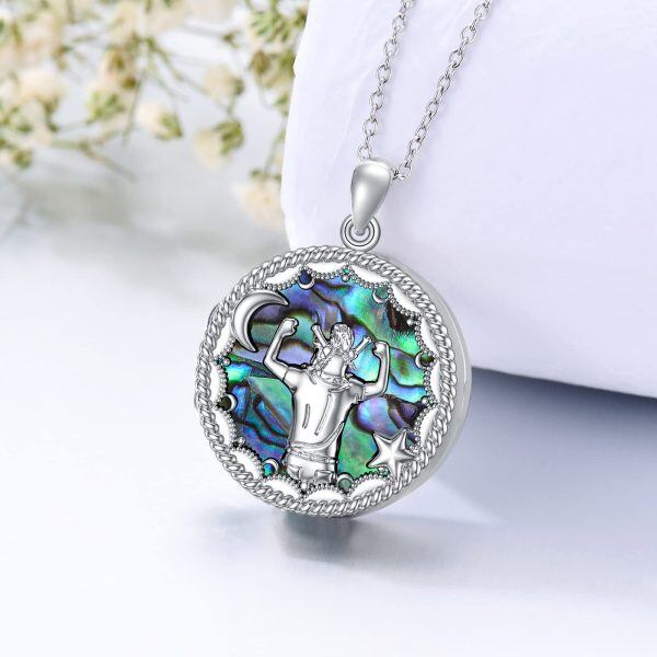 Stering Silver Locket Necklace-3