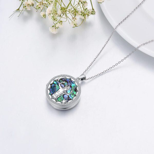 Stering Silver Locket Necklace-5