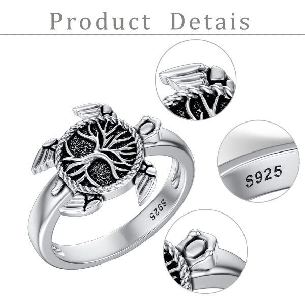 Sterling Silver Sea Turtle Ring -2