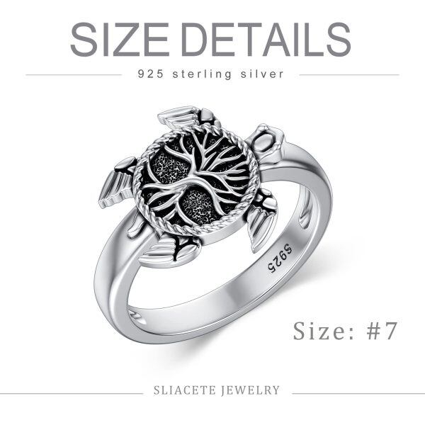 Sterling Silver Sea Turtle Ring -3