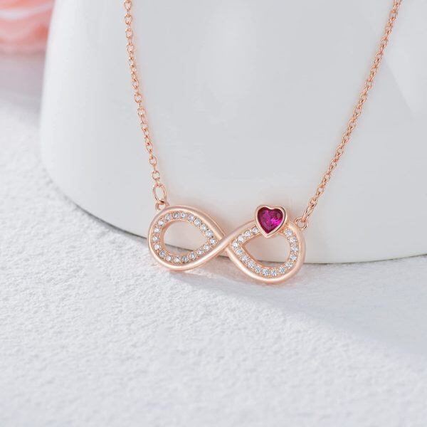 Sterling Silver Infinity Necklace-4