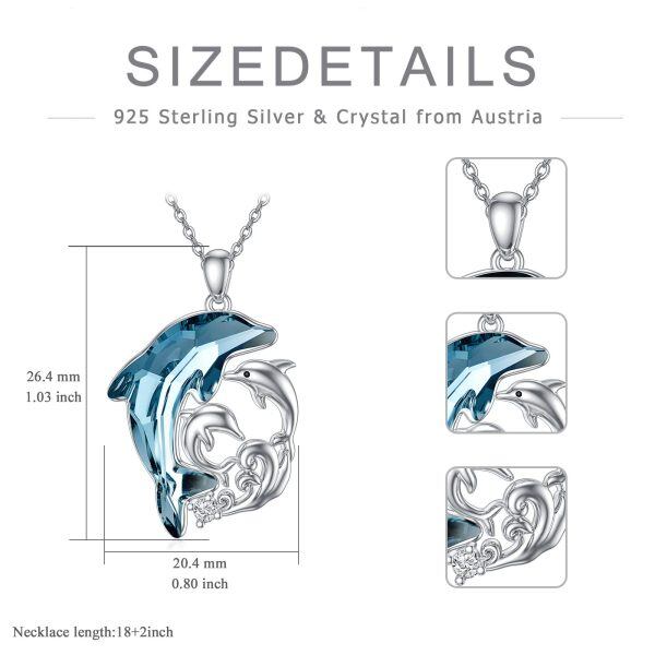 Sterling Silver Dolphin Necklace-4